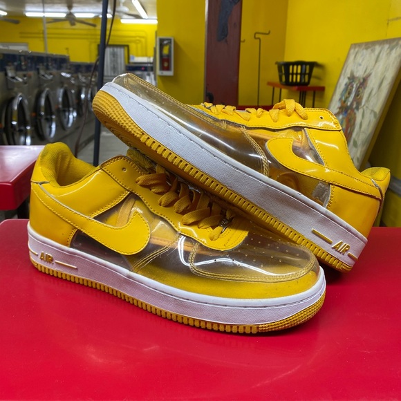 clear toe air force ones